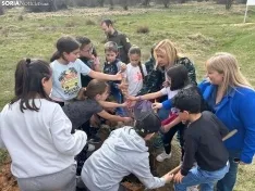 Foto 8 - Los m&aacute;s peque&ntilde;os de Soria aprenden a plantar &aacute;rboles: &iquest;Qu&eacute; importancia tiene este gesto?