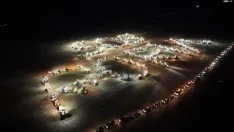 Una de las imágenes ayer en Garray. /SOS Rural