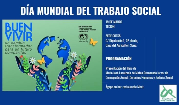 Así se celebrará en Soria el Día Mundial del Trabajador Social