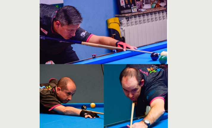 Tres billaristas del Casino juegan este fin de semana en Burgos