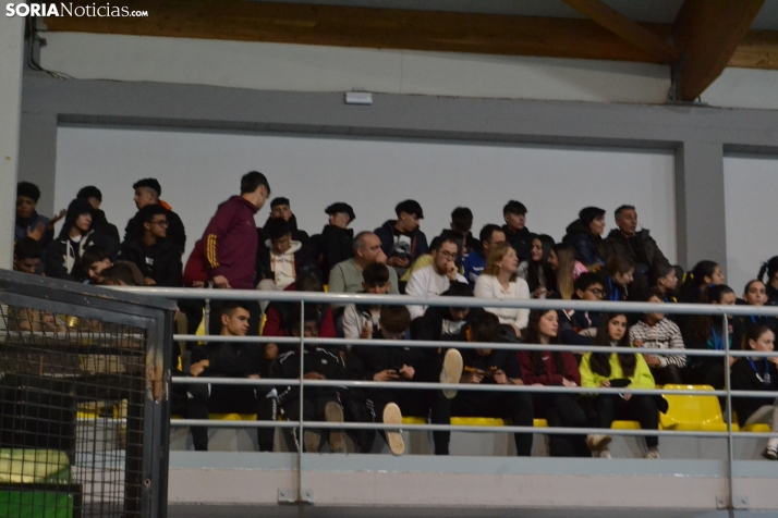 Una de las imágenes del polideportivo Fermín Cacho esta tarde de sábado en Ágreda. /PC