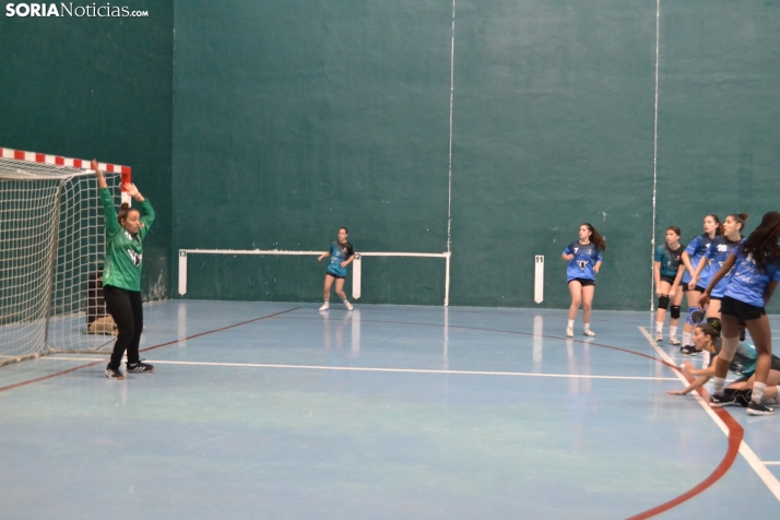 Una de las imágenes del polideportivo Fermín Cacho esta tarde de sábado en Ágreda. /PC