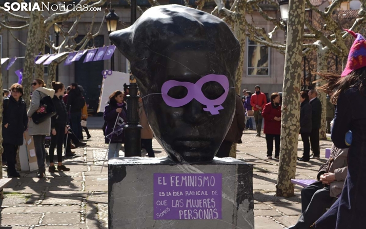 Podemos Soria reivindica el feminismo este viernes