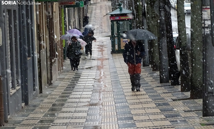 Nuevo aviso por nevadas para este domingo en Soria