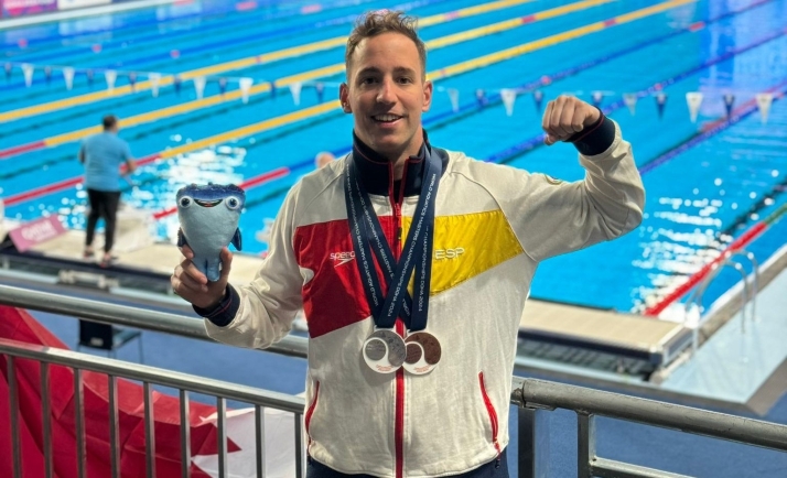 Hito en la natación soriana: Medalla de bronce y récord nacional en el Mundial de Doha