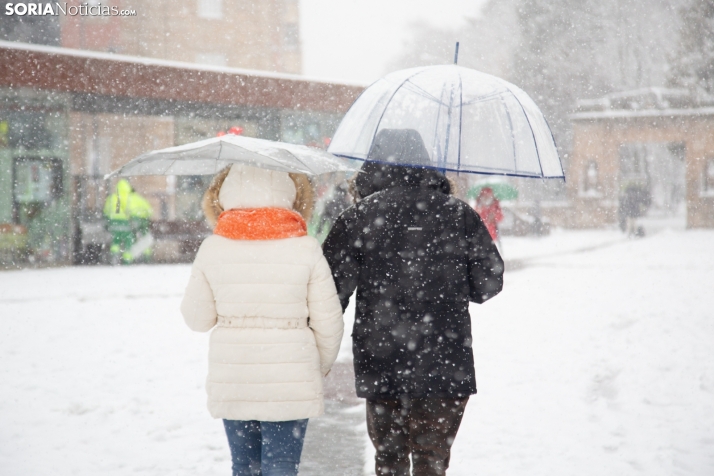 El sábado vuelve el viento y la nieve a Soria