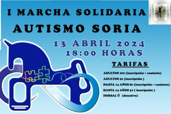 Apúntate a la I Marcha Solidaria Autismo Soria del próximo 13 de abril