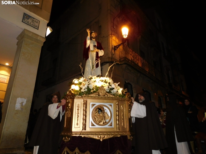 EN FOTOS | Las calles de Soria reciben por primera vez al Cristo de la Cena