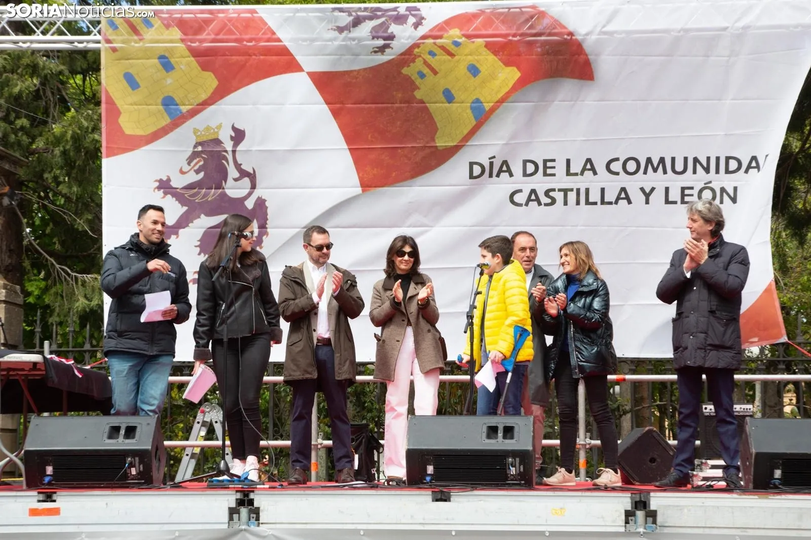 Acto institucional del 23 de abril en Soria. /María Ferrer