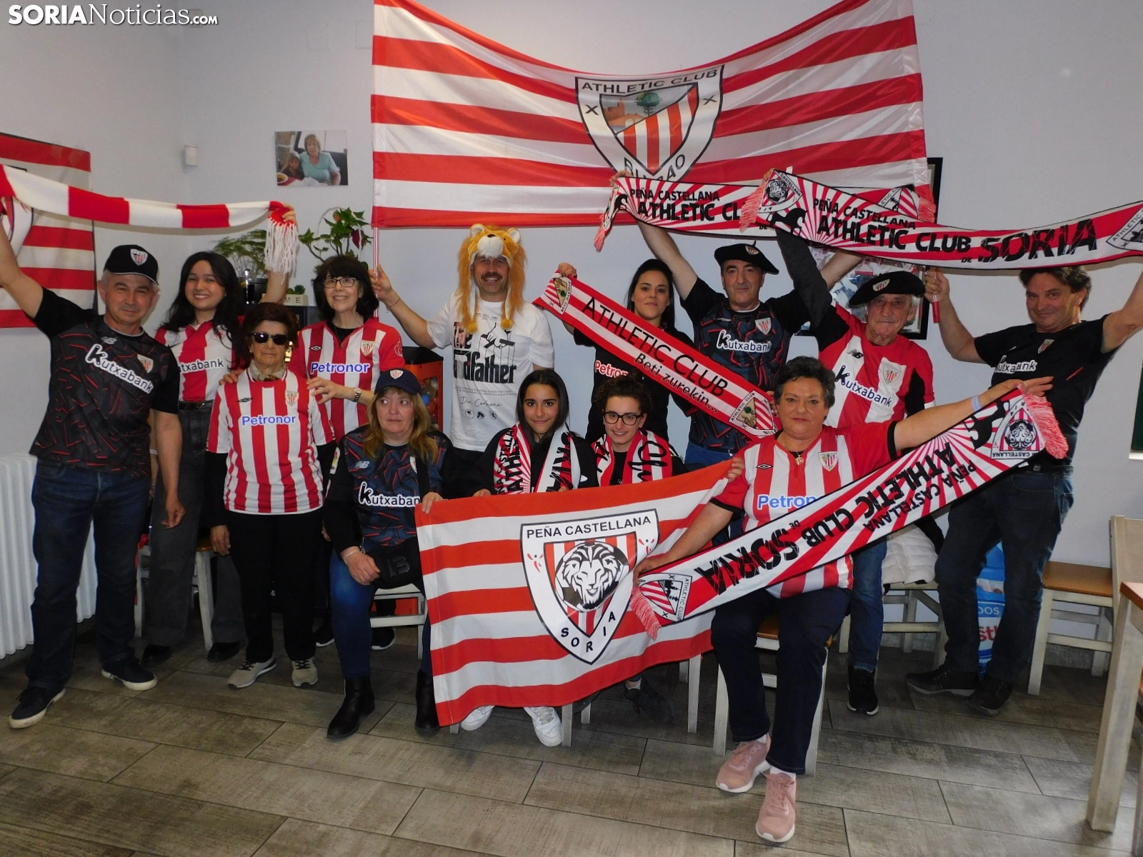 La Peña Castellana del Athletic de Bilbao de Soria vivirá la final de Copa más unida que nunca: Este club es una forma de vida