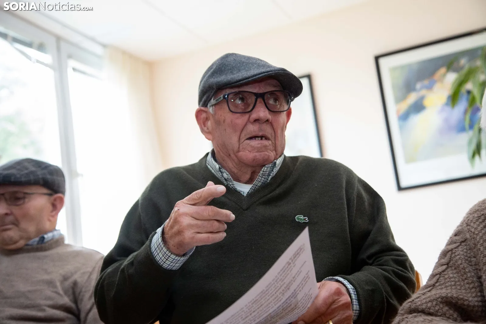 Usuarios de la residencia de Fuentetoba. /María Ferrer