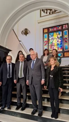 Una imagen de los miembros de la Comisión Mixta. 