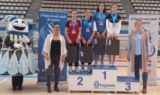 Ayllón, en lo alto del podio (izda.) en Leganés. /CBS