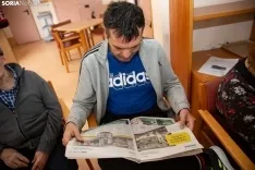Usuarios de la residencia de Fuentetoba. /María Ferrer