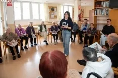 Usuarios de la residencia de Fuentetoba. /María Ferrer