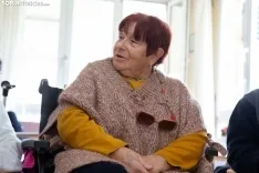 Usuarios de la residencia de Fuentetoba. /María Ferrer