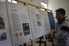 Inauguración de la exposición sobre el proyecto RIOS-SO en Almarza. 