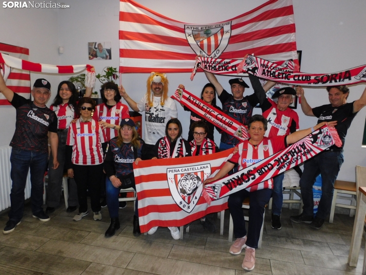 La Pe&ntilde;a Castellana del Athletic de Bilbao de Soria vivir&aacute; la final de Copa m&aacute;s unida que 