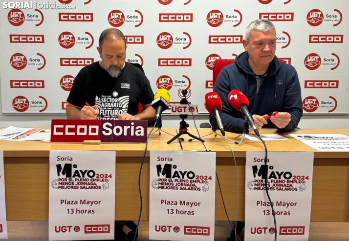 Manifestación del 1 de mayo en Soria: por menos jornada y mejores salarios