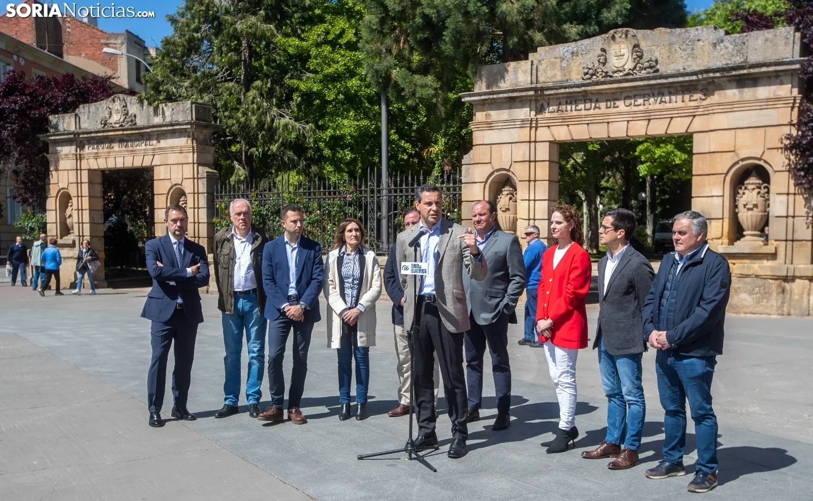 Una imagen del acto electoral del PP esta mañana en Soria. /SN