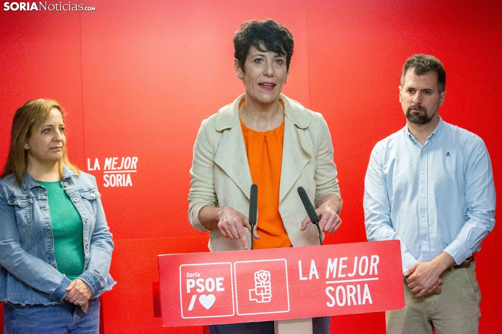 Fotos y noticias El PSOE estrena campaña en Soria con la visita de pesos pesado