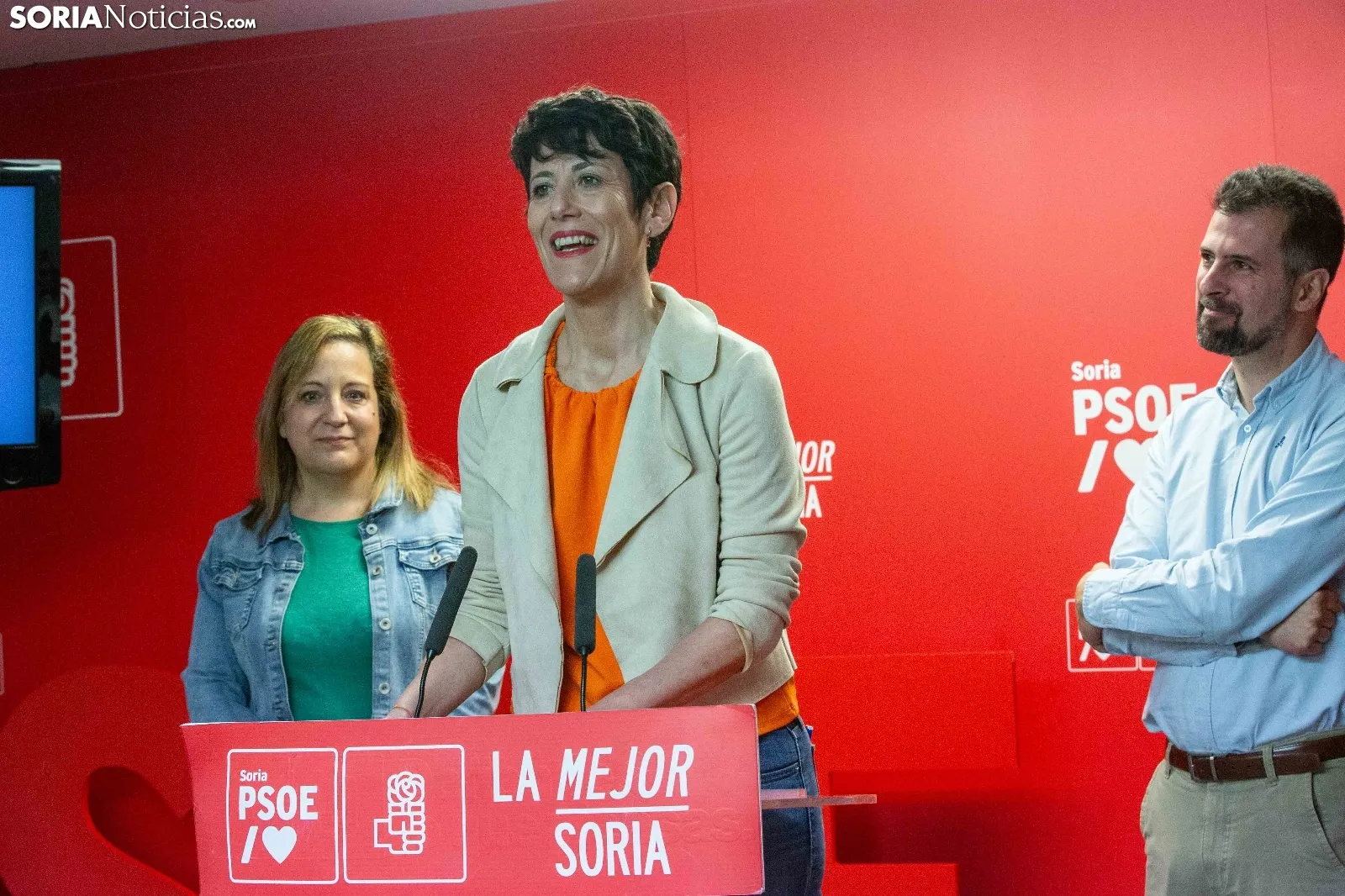 Fotos y noticias El PSOE estrena campaña en Soria con la visita de pesos pesado