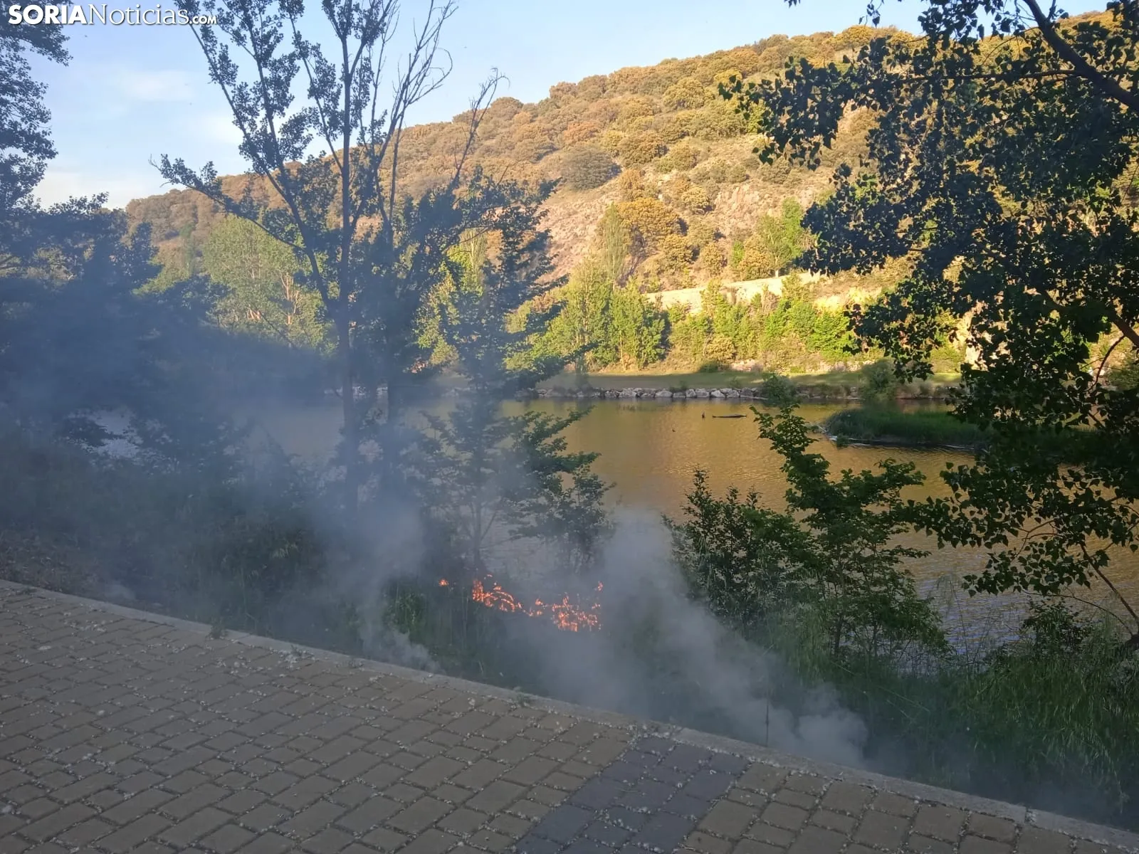 Foto 2 - Fuego frente a San Saturio