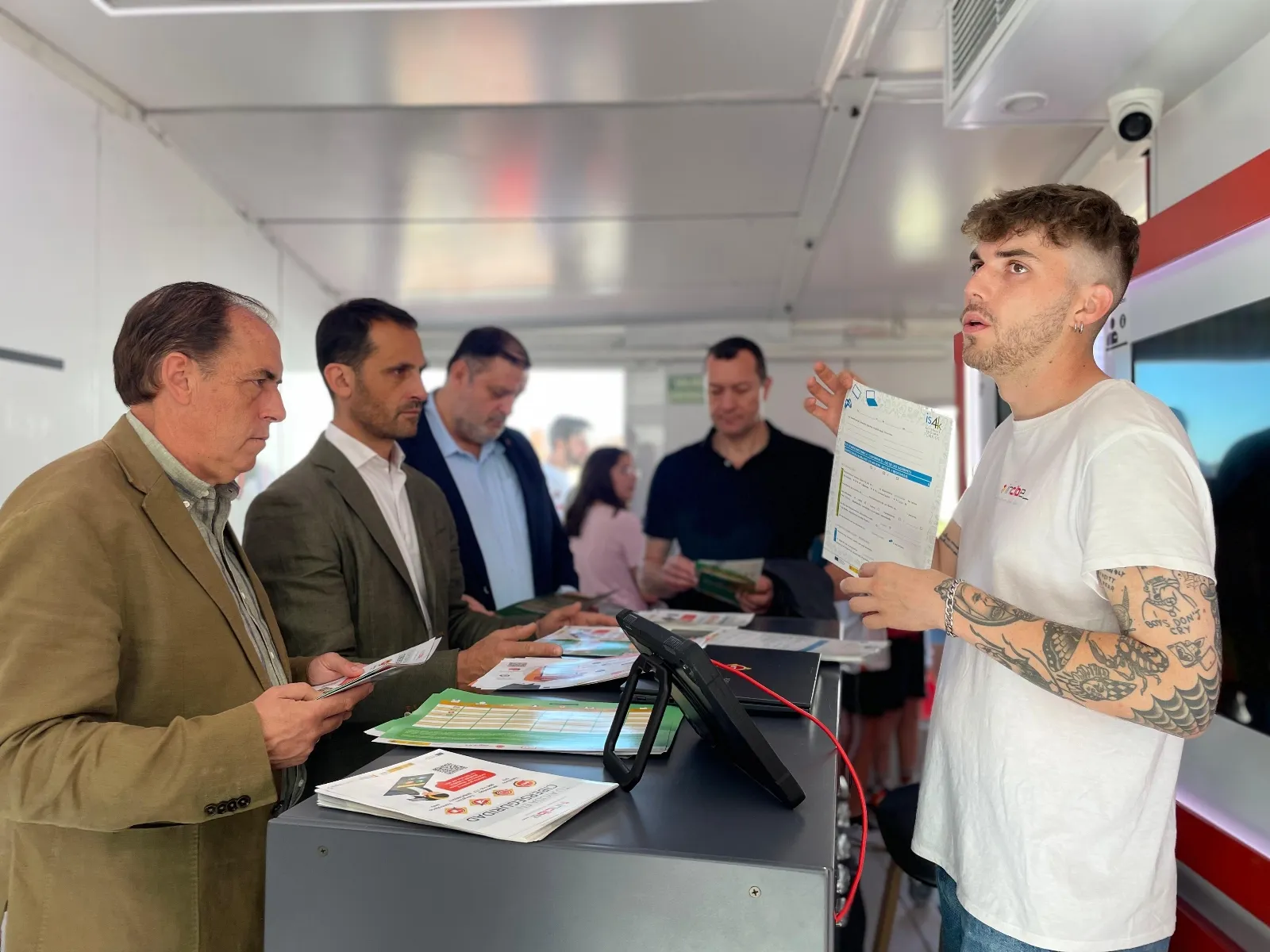 Imagen de la presentación hoy de la experiencia ‘RoadShow’. /Dip.