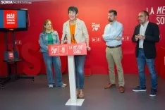 Fotos y noticias El PSOE estrena campaña en Soria con la visita de pesos pesado