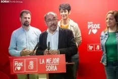 Fotos y noticias El PSOE estrena campaña en Soria con la visita de pesos pesado
