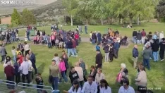 Una imagen de la tarde de este sábado en Ólvega. /SN