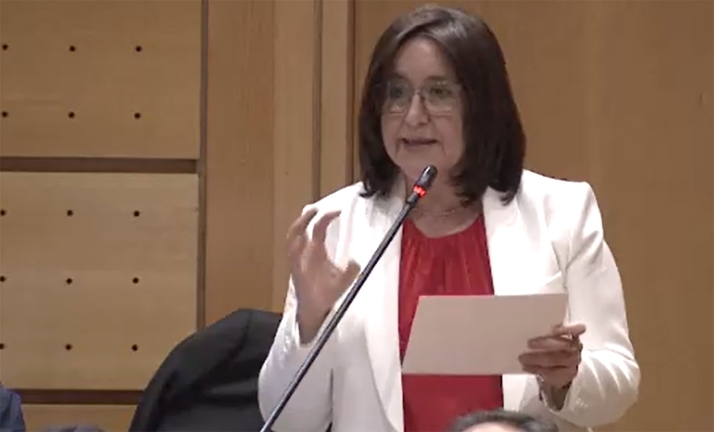 La senadora popular por Soria, Cristina Rubio, exige agilizar la distribución  de los fondos Next Generation y simplificar de los procesos administrativos