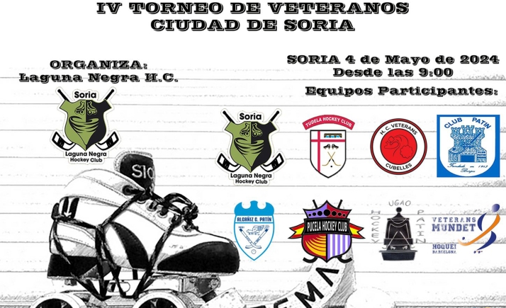 El Laguna Negra de hockey, sexto en el torneo de veteranos Ciudad de Soria