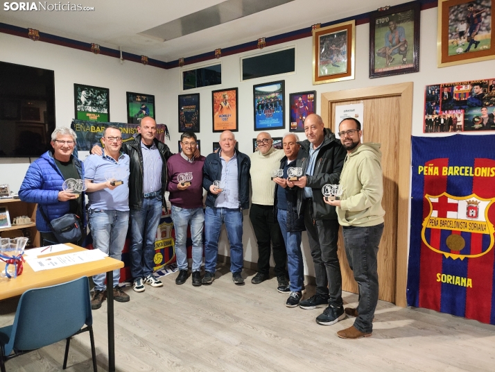 Ganadores del guiñote y números de la rifa beneficia de la Peña Barcelonista Soriana 