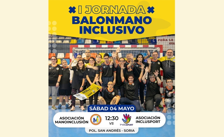 El sábado, jornada de deporte inclusivo de la mano del BM Soria