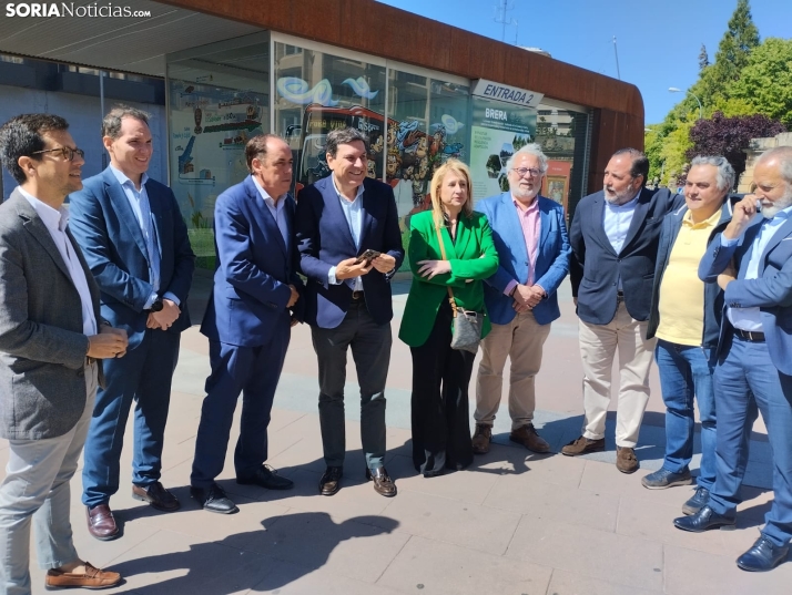 Carriedo, de campaña electoral en Soria: La candidata del PSOE es contraria al desarrollo del mundo rural