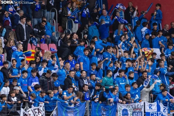 Fotos: Los Pajaritos festejan el pase a la final por el ascenso del Numancia
