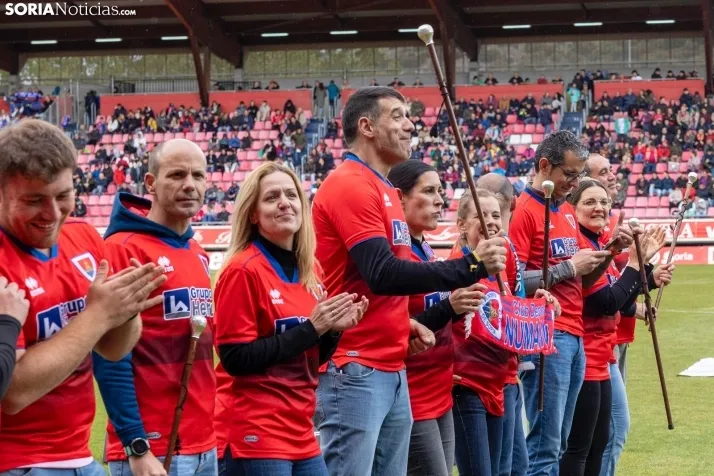 Fotos: Los Pajaritos festejan el pase a la final por el ascenso del Numancia