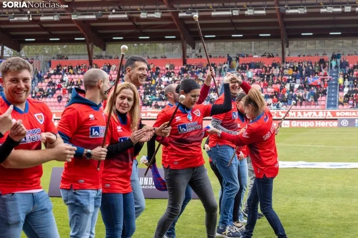 Fotos: Los Pajaritos festejan el pase a la final por el ascenso del Numancia