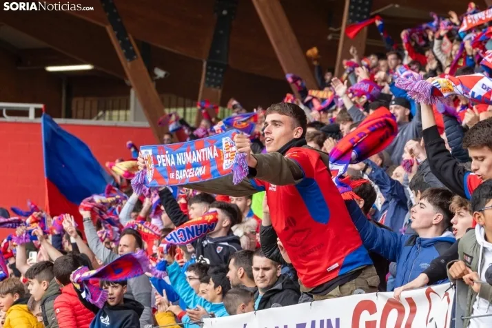 Fotos: Los Pajaritos festejan el pase a la final por el ascenso del Numancia