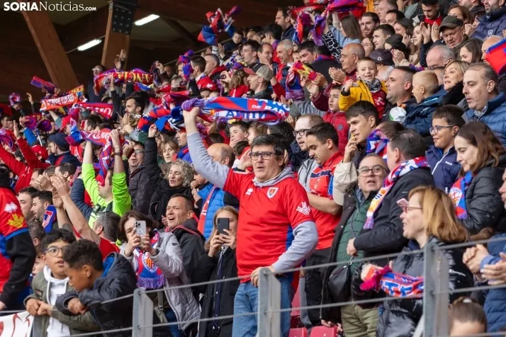 Fotos: Los Pajaritos festejan el pase a la final por el ascenso del Numancia