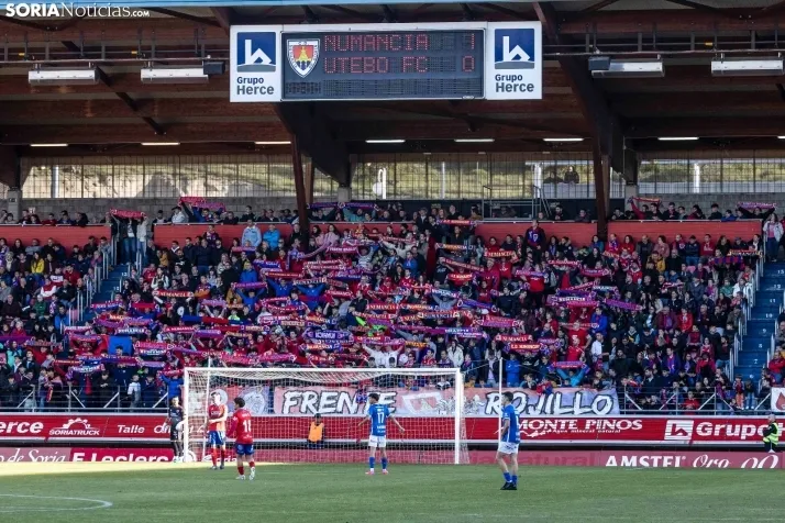 Fotos: Los Pajaritos festejan el pase a la final por el ascenso del Numancia
