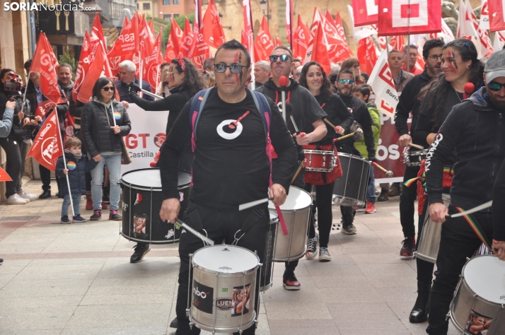 Manifestación del 1 de mayo en Soria. /SN