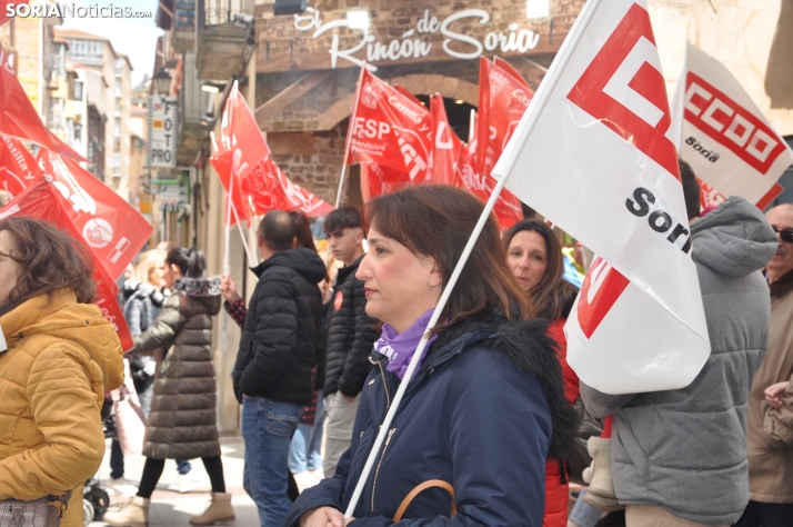Manifestación del 1 de mayo en Soria. /SN