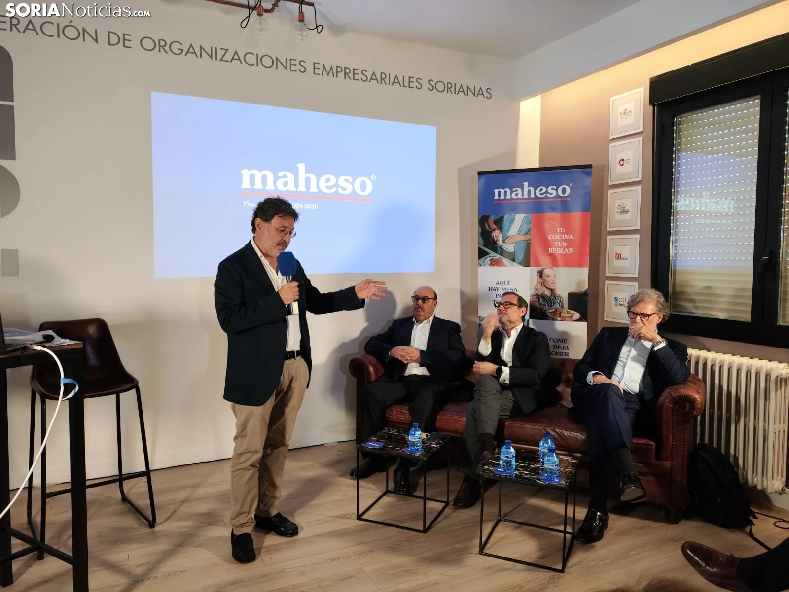 Acto de presentación de Maheso en Soria. 