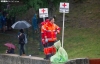 Voluntarios de Cruz Roja en Valonsadero este sábado. /María Ferrer