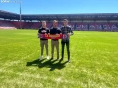 Foto 3 - Aitor Calle, ambicioso en su presentaci&oacute;n: &ldquo;El Numancia es el mejor compa&ntilde;ero de viaje para llegar al f&uacute;tbol profesional&rdquo;