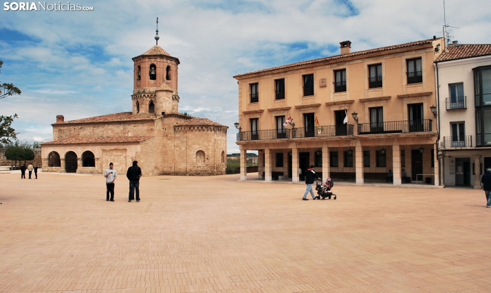 Una imagen de la plaza Mayor de Almazán. /SN