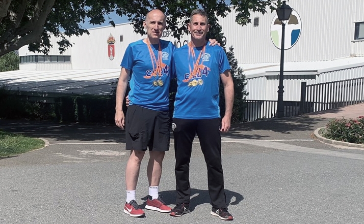 Martínez y Pérez, del Bádminton Soria, notables en Guadarrama