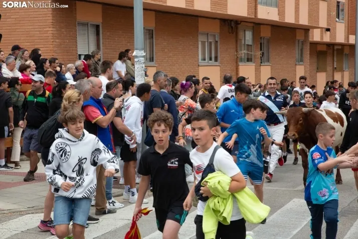En im&aacute;genes: Los m&aacute;s peque&ntilde;os de Soria tambi&eacute;n se atreven con los encierros